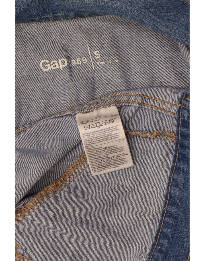 Damska kurtka dżinsowa Gap Crop UK 10 Small, niebieska bawełna