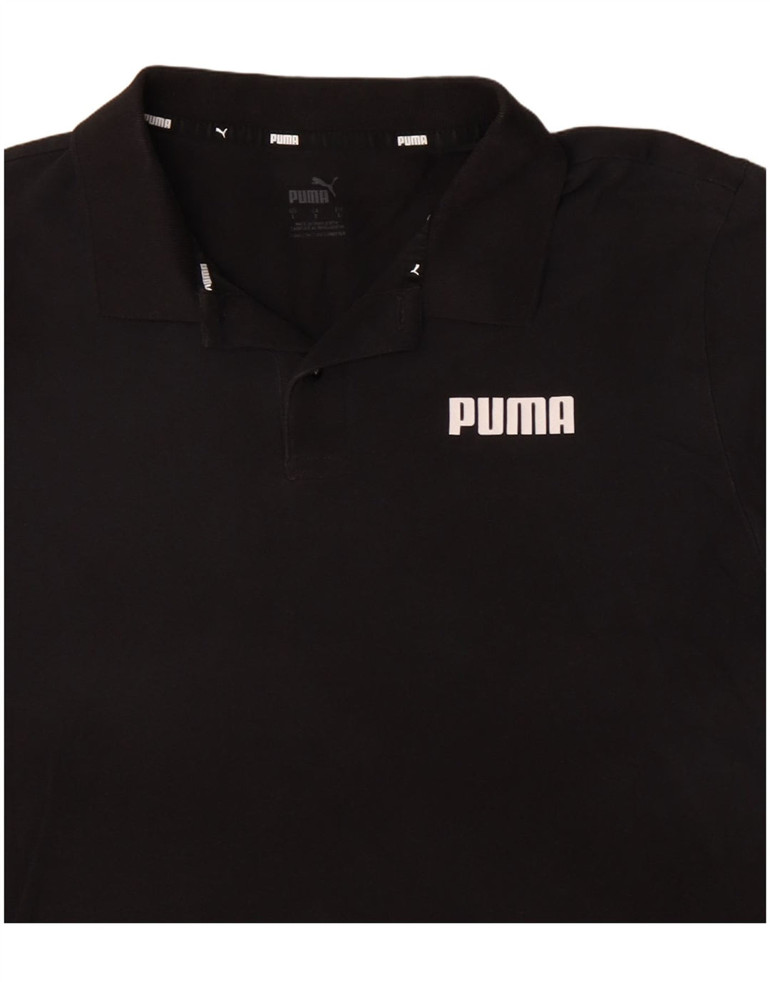 Męska koszulka polo PUMA, duża, czarna, bawełniana