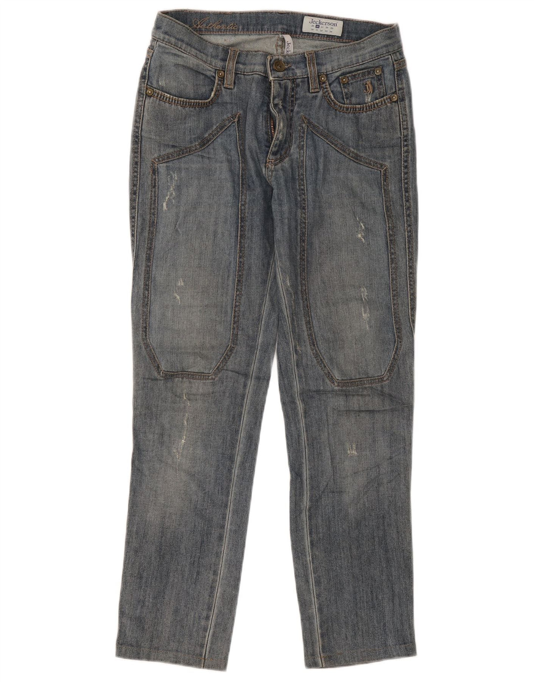 Damskie jeansy Jeckerson w trudnej sytuacji W26 L26 Niebieskie bawełniane