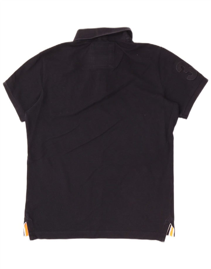 Męska koszulka polo Superdry Graphic, duża, granatowa