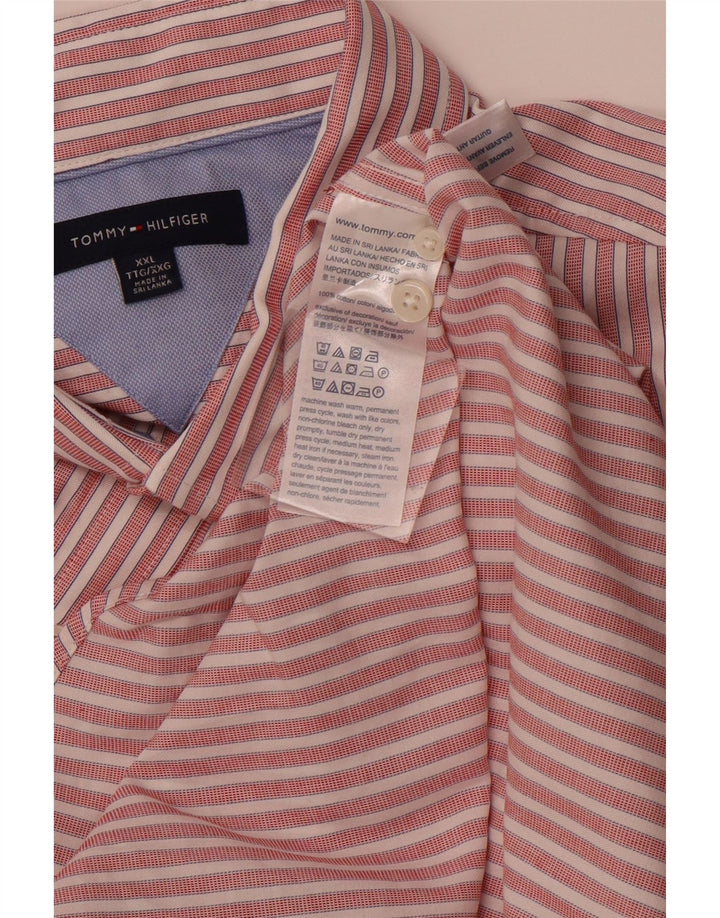 Koszula męska Tommy Hilfiger 2XL, bawełniana w czerwone paski