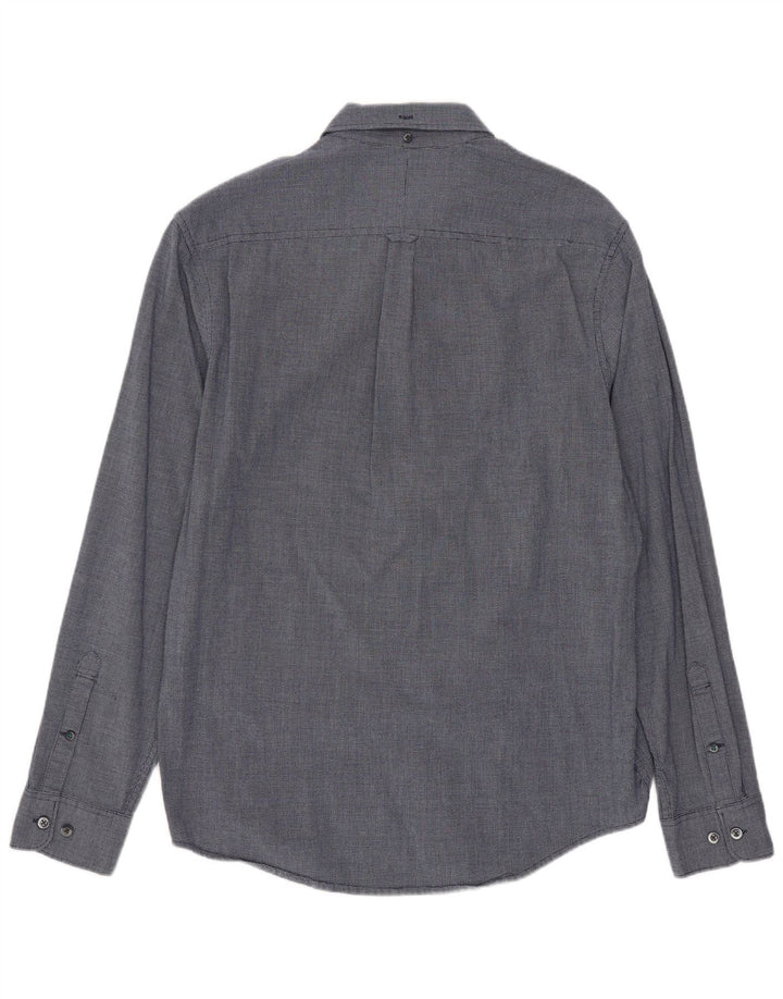 Koszula męska Penguin Heritage Slim Fit, średni granatowy geometryczny sztuczny jedwab
