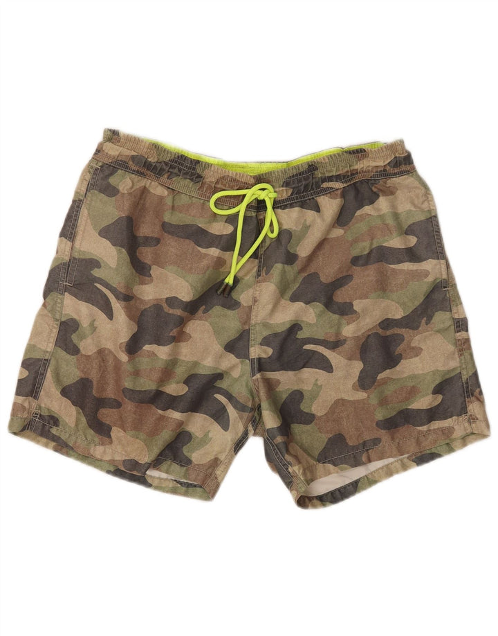 Męskie spodenki kąpielowe MC2 SAINT BARTH, średni khaki, poliester