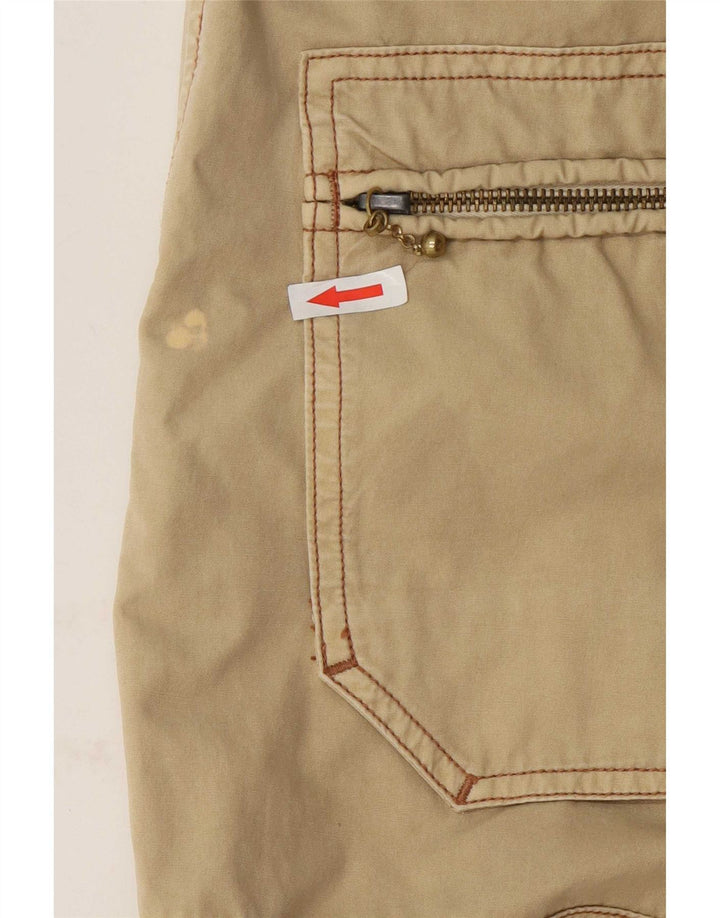 Męskie proste spodnie cargo Marlboro Classics W32 L34 Khaki Cotton