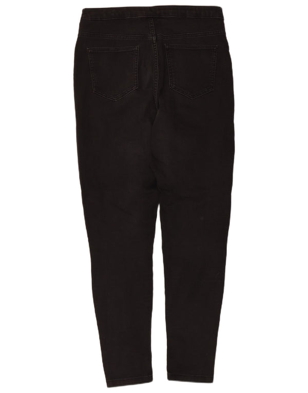 Marks & Spencer Damskie Super Obcisłe Dżinsy UK 16 Duże W32 L28 Czarna Bawełna