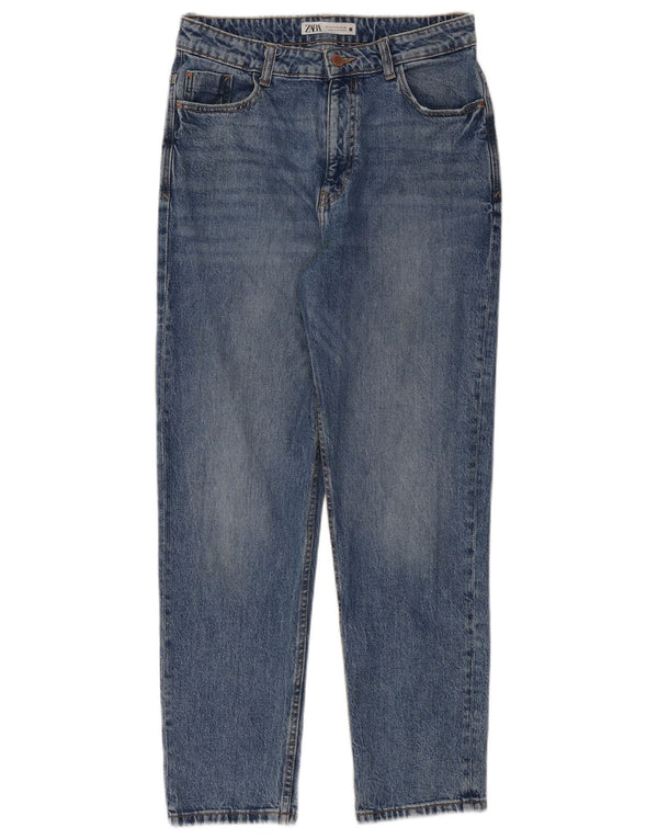 Damskie jeansy z wysokim stanem Zara EU 40 Medium W30 L28 Niebieskie