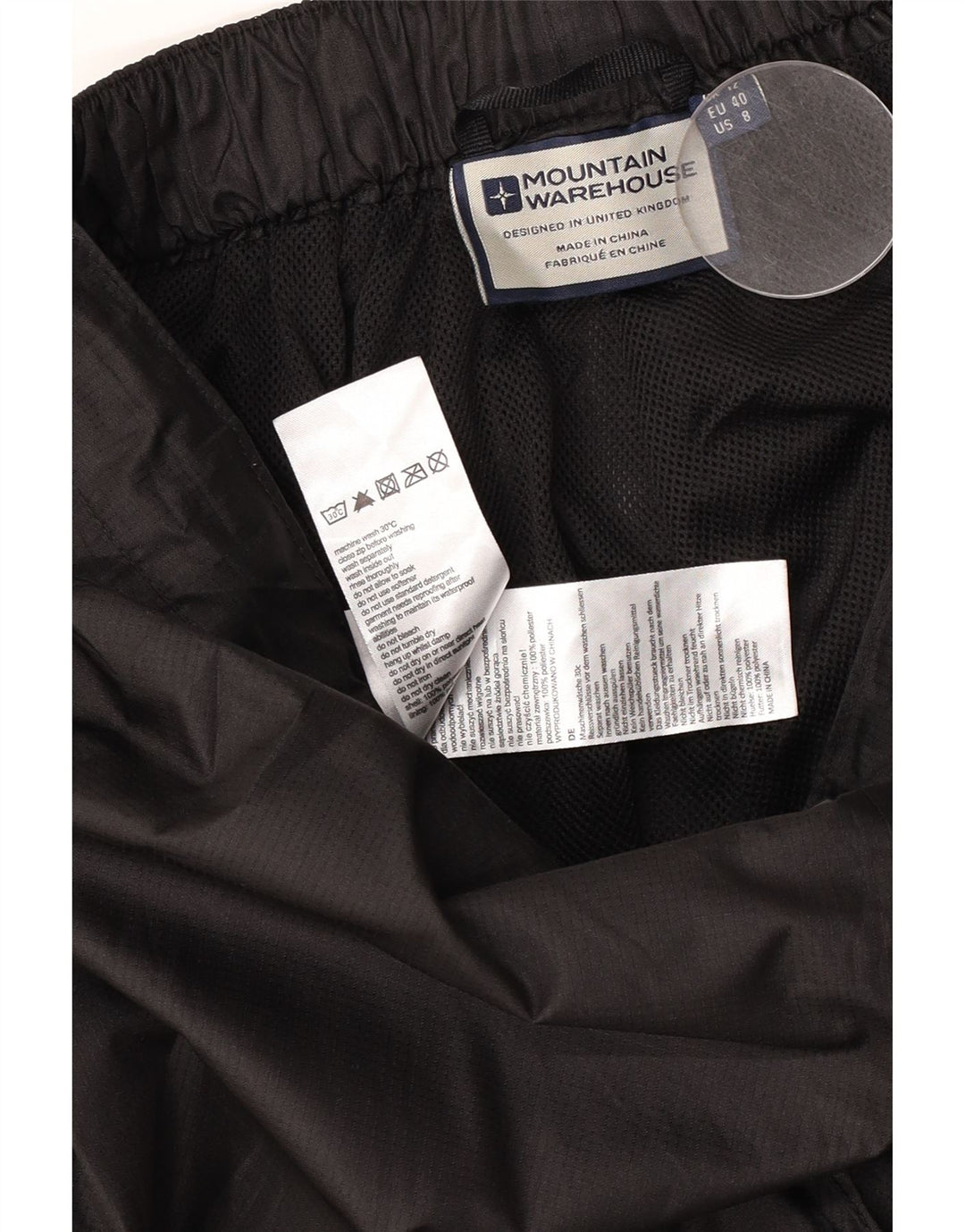 Wodoodporne spodnie damskie Mountain Warehouse UK 12 Medium W32 L32 Czarne