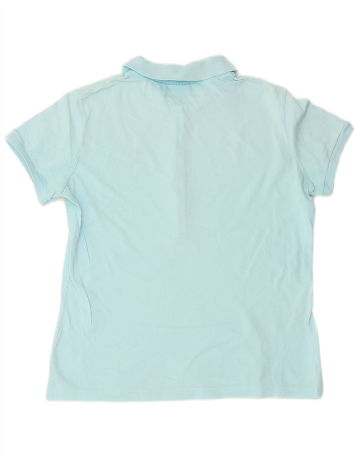 Damska koszulka polo LACOSTE, rozmiar 48 XL, niebieska, bawełniana