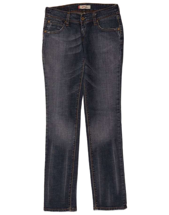 Damskie jeansy Levi's 571 Slim W29 L34 Niebieska bawełna