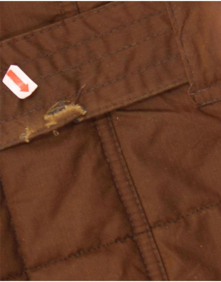 Damska kurtka wojskowa z woskowanej bawełny BARBOUR UK 16, duża brązowa bawełna