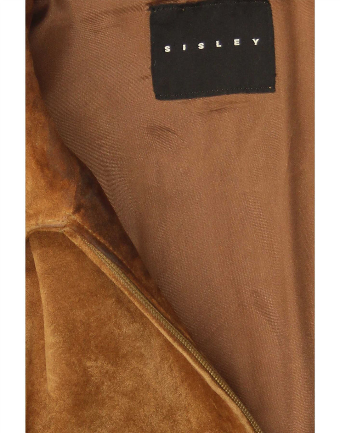 Zamszowa kurtka bomberka męska Sisley UK 36 Small Brown