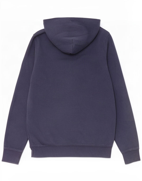Damski sweter z kapturem i grafiką Tommy Hilfiger, średni granatowy, bawełniany