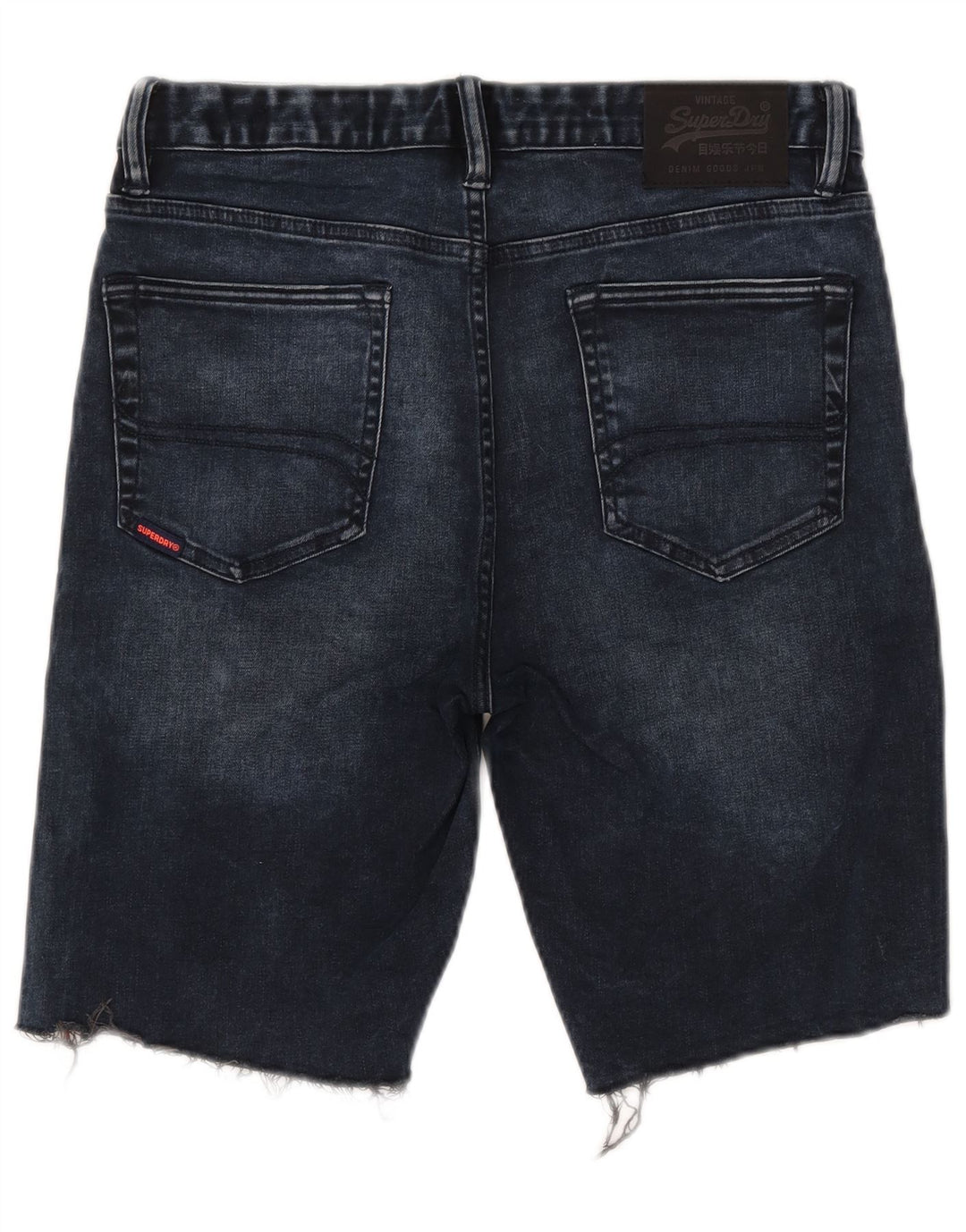 Męskie spodenki jeansowe Superdry W32 Średni granatowy, bawełniany