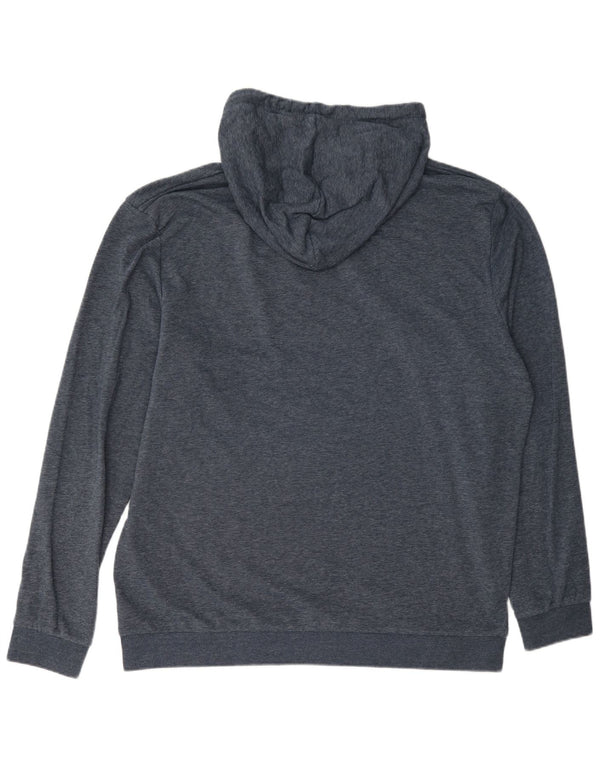 Męski sweter z kapturem Jack & Jones, 2XL, niebieski, bawełniany