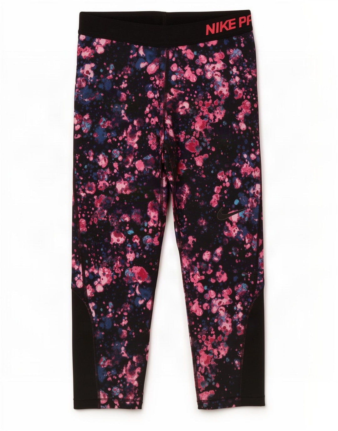Damskie legginsy Nike Dri Fit Graphic Capri UK 8, małe, czerwone, poliestrowe