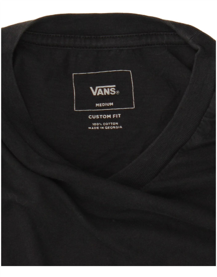 Męski T-shirt Vans o dopasowanym kroju, średni czarny, bawełniany