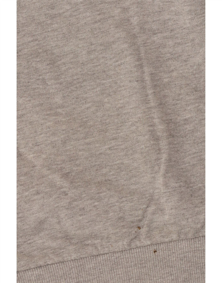 Męska bluza z kapturem Adidas, średnia, szara, bawełniana nakrapiana