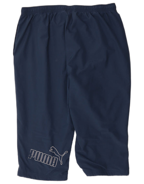 Męskie spodnie dresowe Puma Graphic Capri 2XL Granatowy poliester