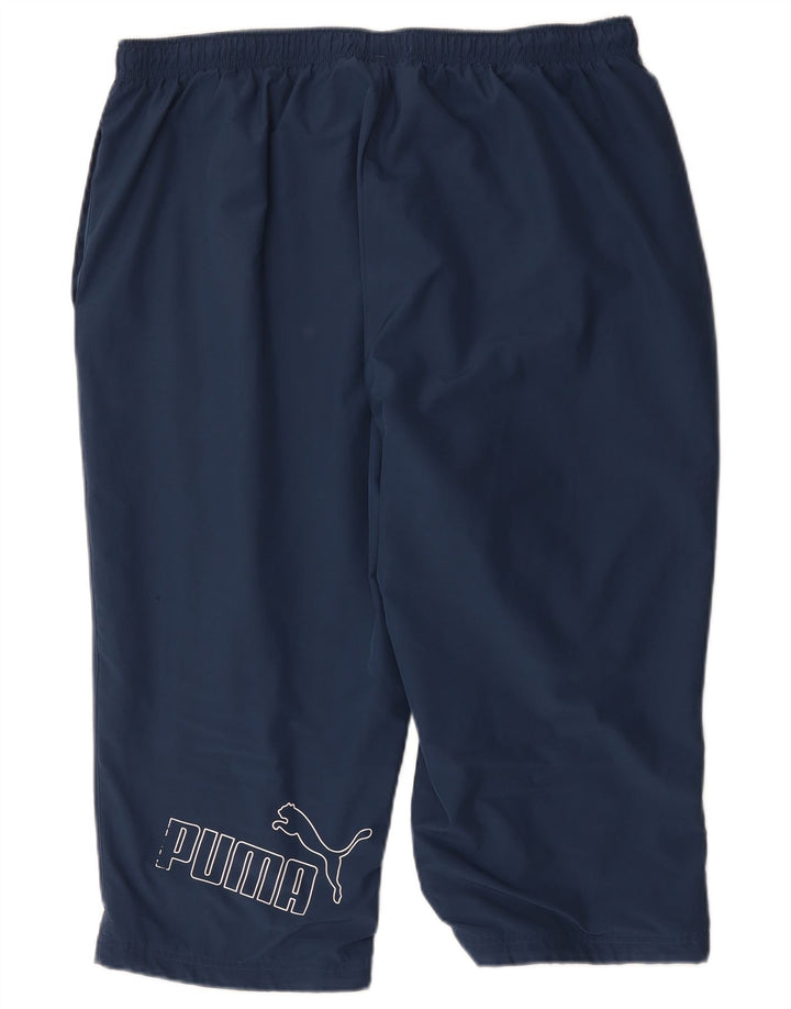 Męskie spodnie dresowe Puma Graphic Capri 2XL Granatowy poliester