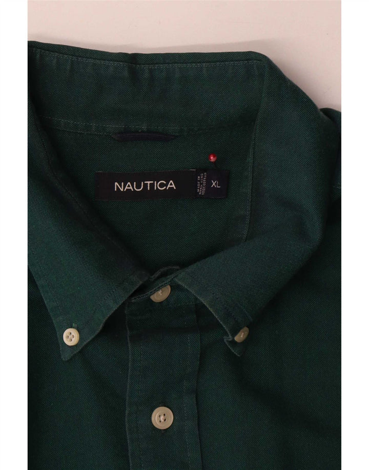 Koszula męska Nautica XL, zielona, bawełniana