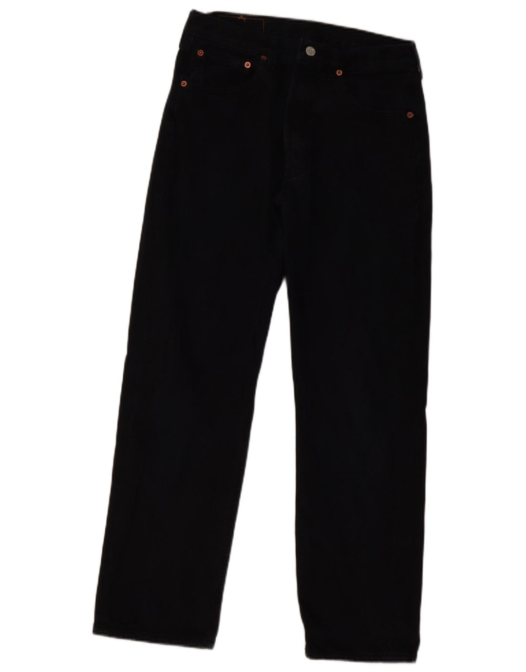 Damskie dżinsy Levi's 501 Straight W32 L30 Czarna bawełna