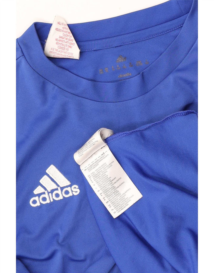 Adidas Chłopięca koszulka Climalite Top 11-12 lat Niebieski Poliester