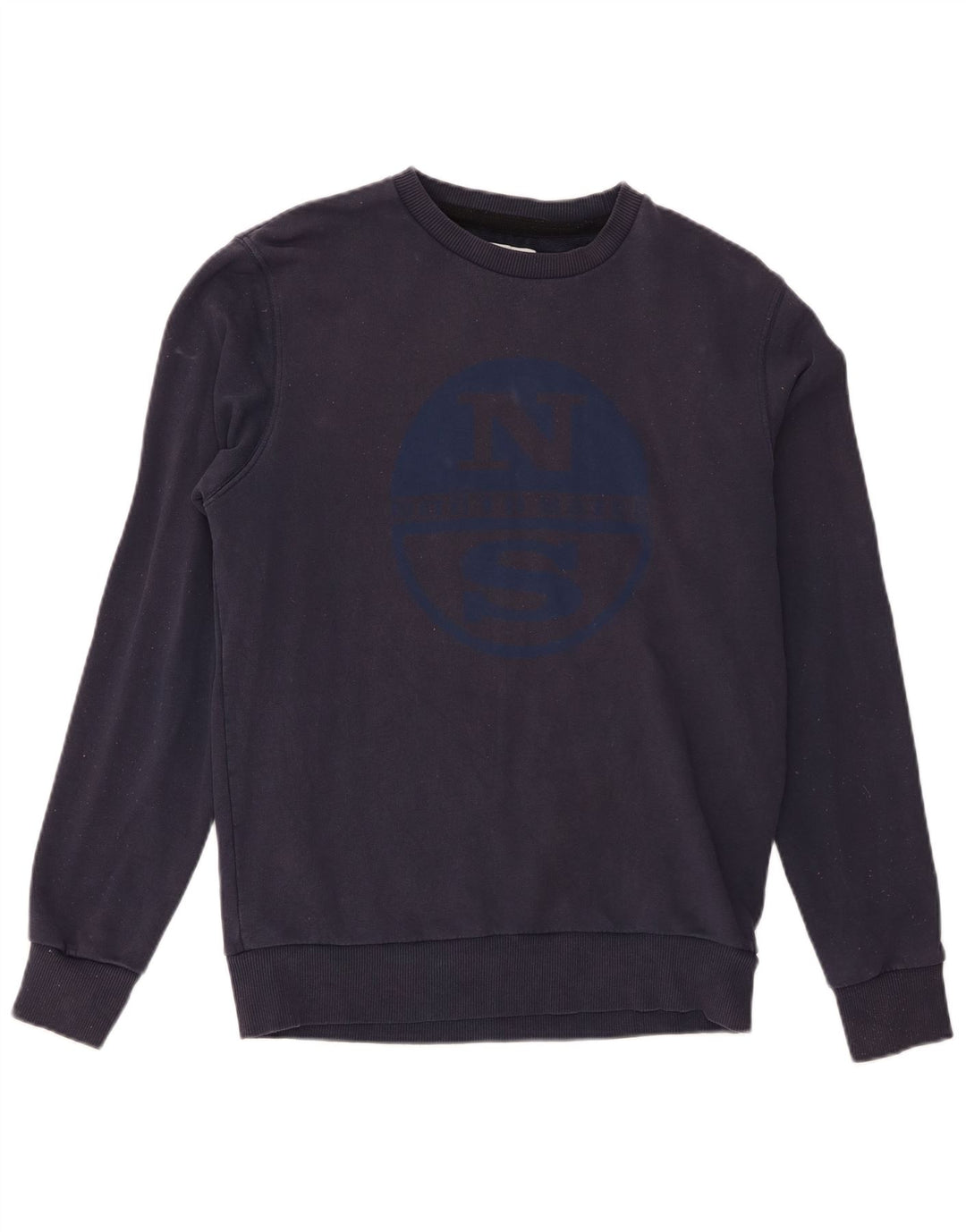 Męski sweter z grafiką North Sails, średni granatowy, bawełniany