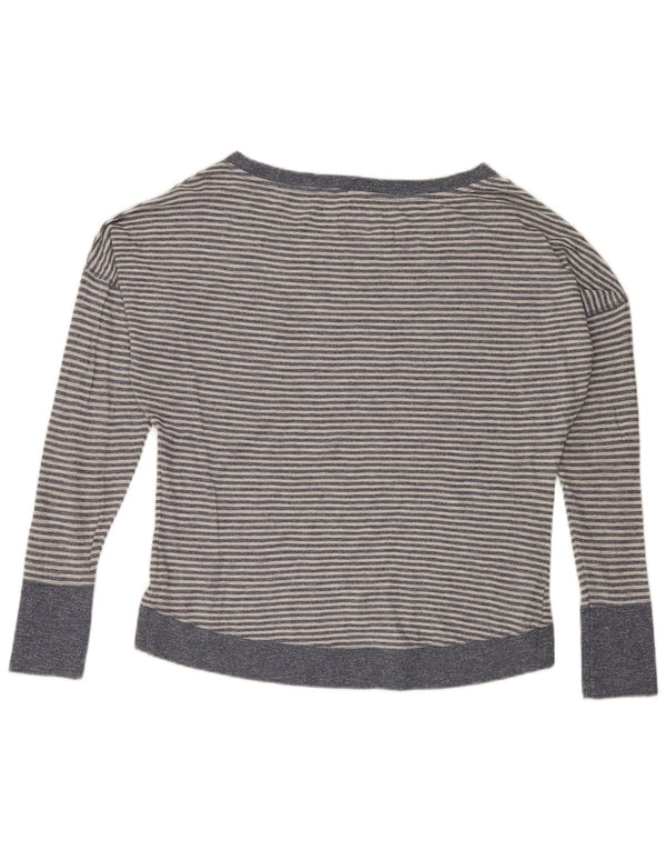 Damska bluzka oversize Superdry UK 16, duże, bawełniane w niebieskie paski