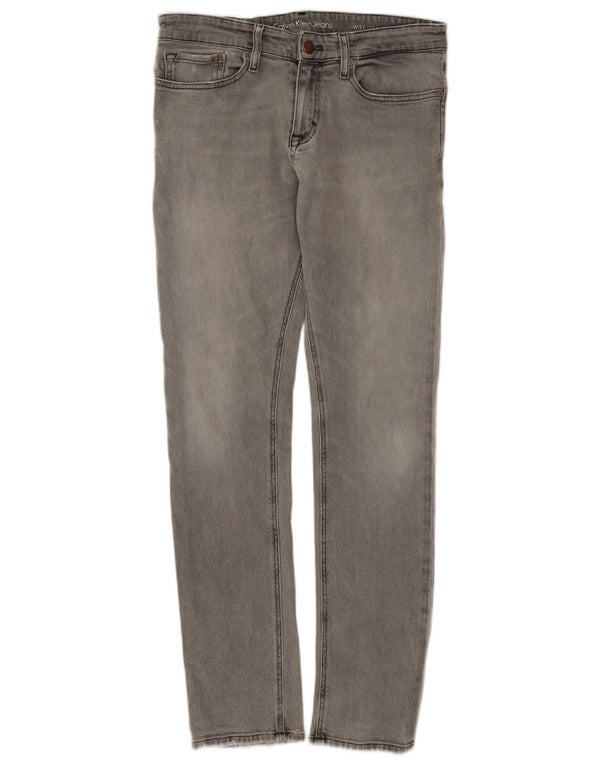 Męskie jeansy obcisłe Calvin Klein W31 L31 Granatowe, bawełniane
