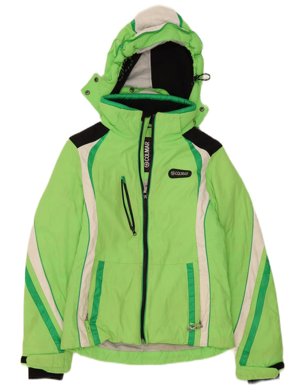 Damska kurtka narciarska Colmar z kapturem, oversize IT 40 XS, kolor zielony