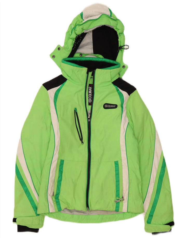 Damska kurtka narciarska Colmar z kapturem, oversize IT 40 XS, kolor zielony