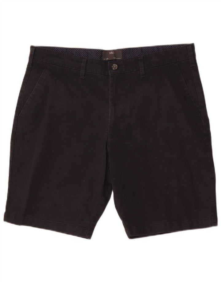 Męskie spodenki Chino Marks & Spencer W34, duże, granatowe, bawełniane