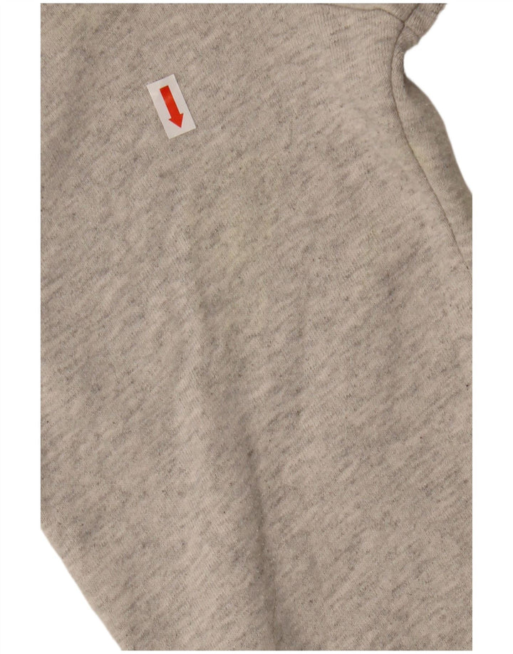 Męski sweter z kapturem i grafiką Jack & Jones, średnioszary, bawełniany