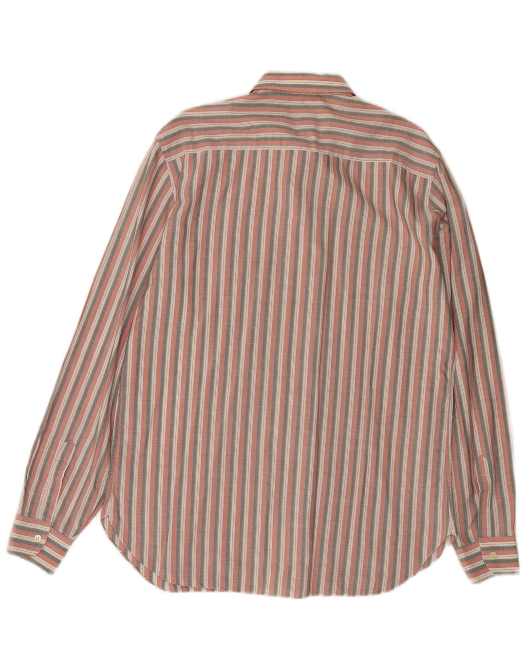 Koszula męska w stylu vintage, rozmiar 40, średnie różowe paski