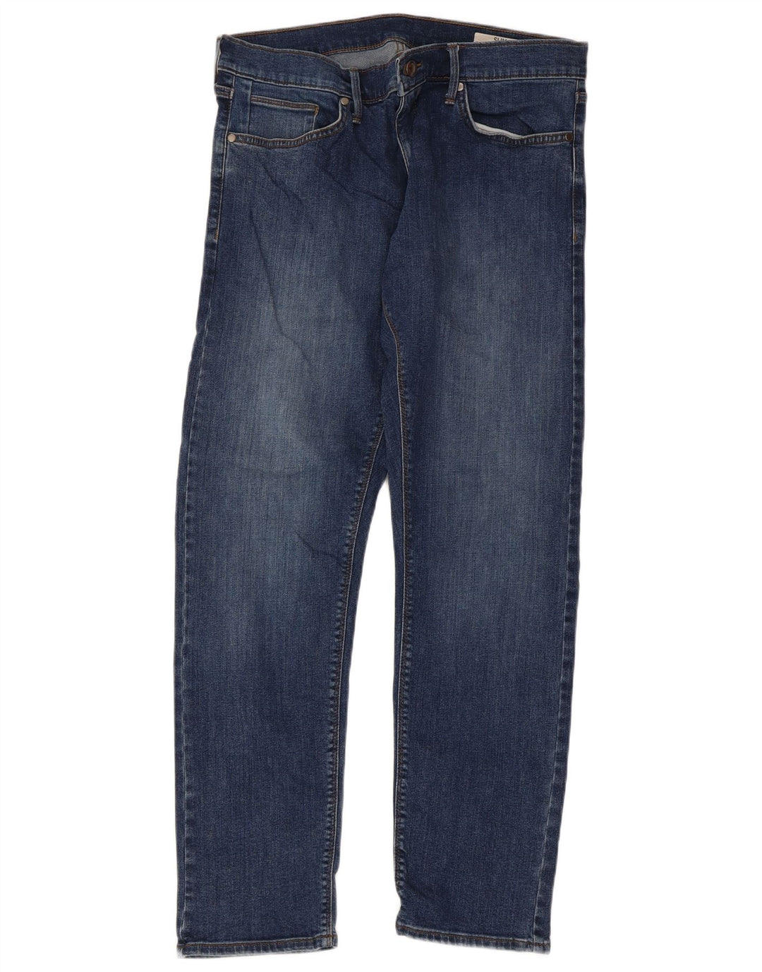 Marks & Spencer Męskie jeansy slim W34 L31 Niebieskie bawełniane