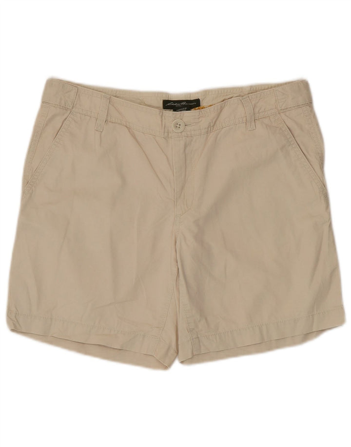 Damskie spodenki chino EDDIE BAUER US 6 Medium W34 beżowa bawełna
