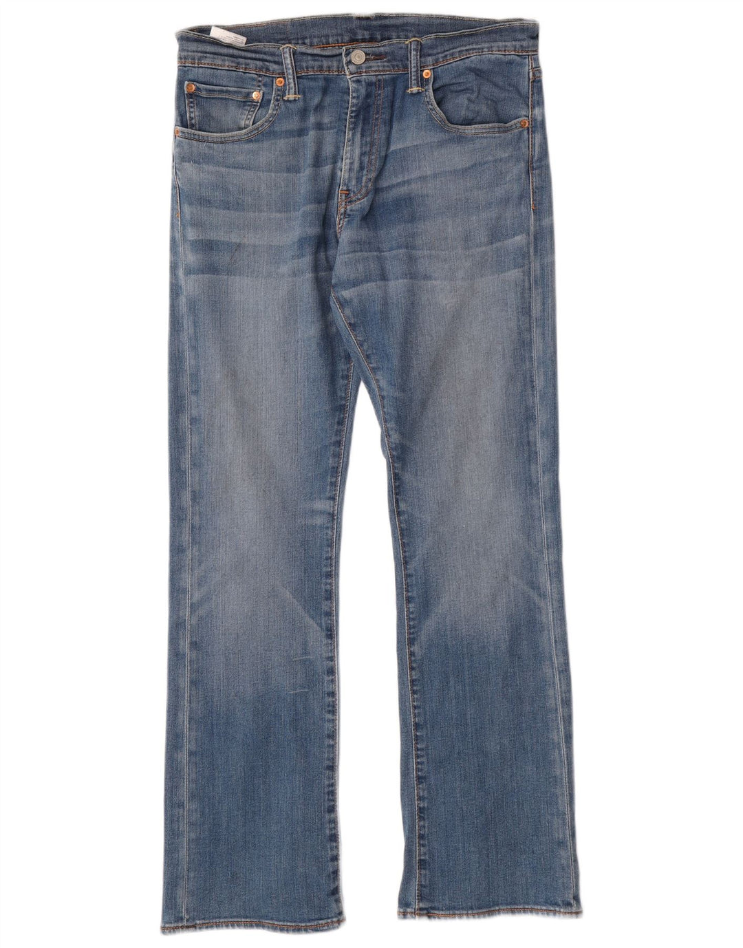 Męskie jeansy Bootcut LEVI'S 527 W30 L32 Niebieska bawełna