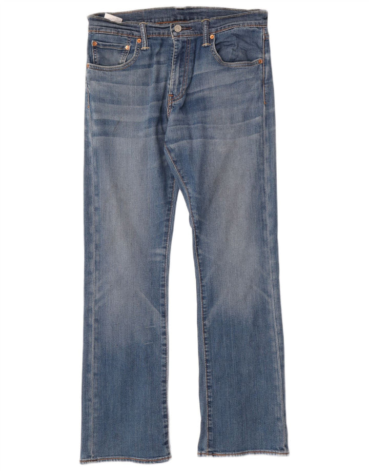 Męskie jeansy Bootcut LEVI'S 527 W30 L32 Niebieska bawełna