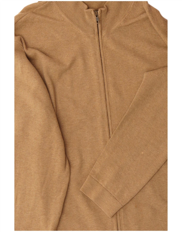 TIMBERLAND Męski sweter rozpinany XL, beżowa bawełna