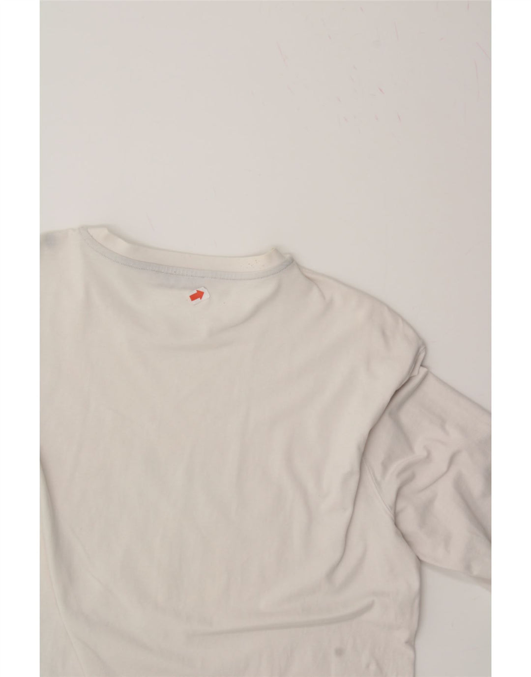 TRUSSARDI Womens Graphic Top Long Sleeve UK 18 XL White Vintage Trussardi and Second-Hand Trussardi from Messina Hembry 