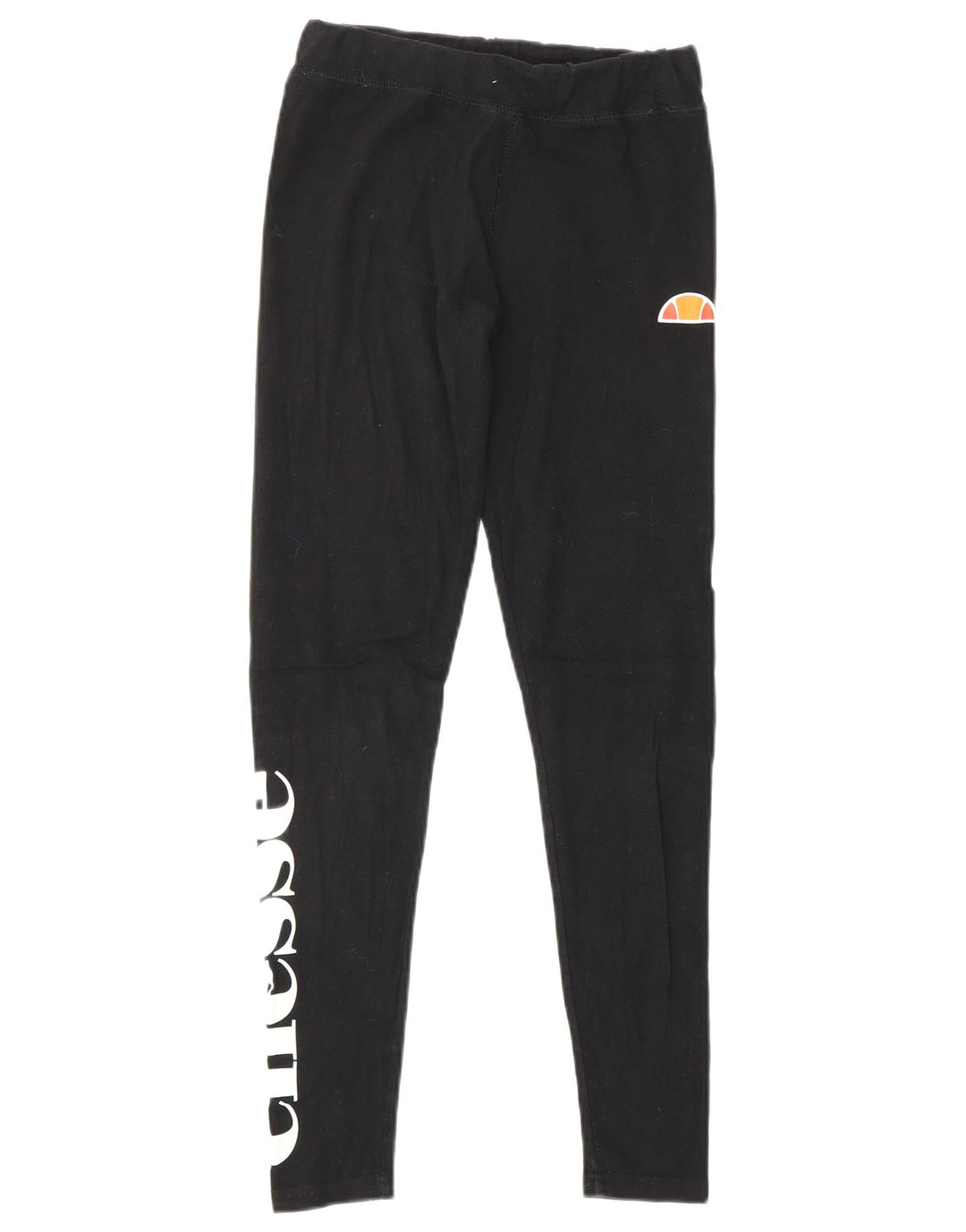 Damskie legginsy graficzne ELLESSE UK 8, małe, czarne