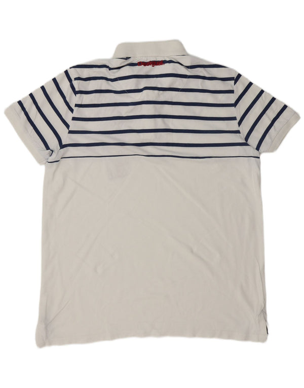 Męska graficzna koszulka polo DESIGUAL 2XL w białe paski