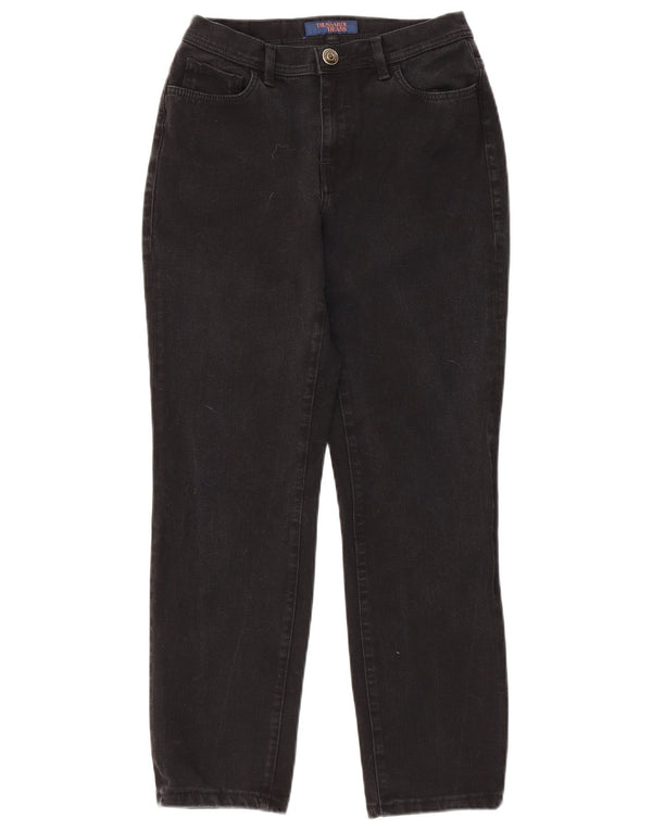 Damskie jeansy Trussardi ze średnim stanem W28 L26 czarne