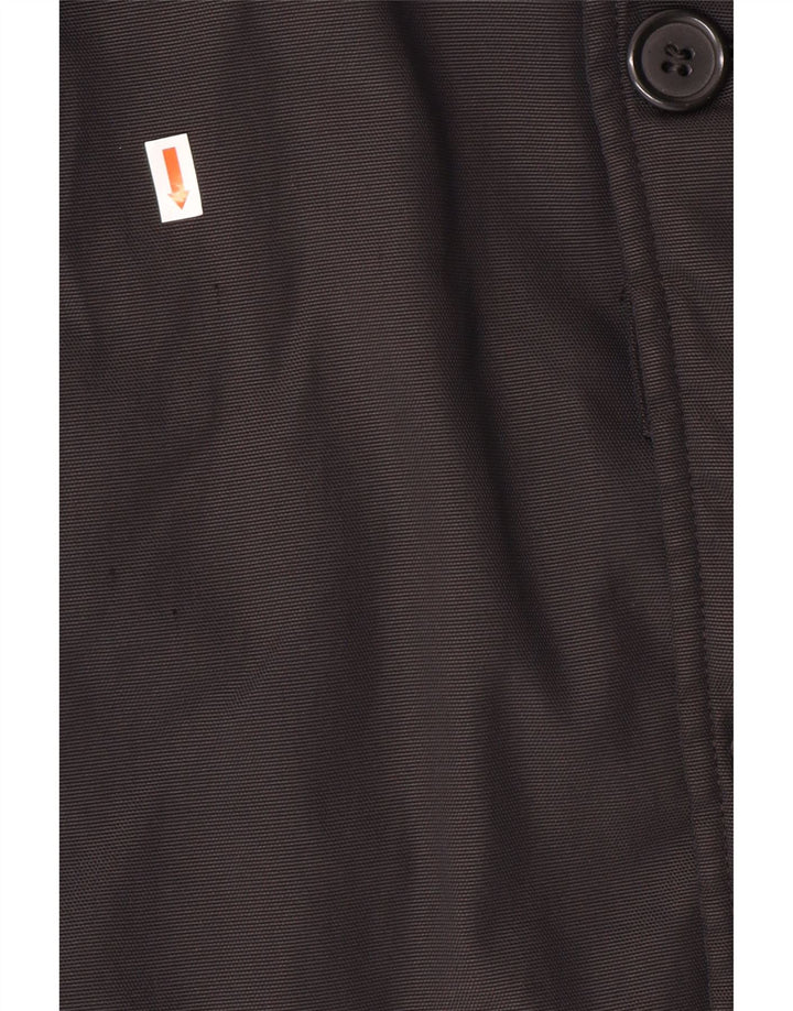 Płaszcz męski BURBERRY UK 40, duży, czarny, klasyczny, poliamidowy