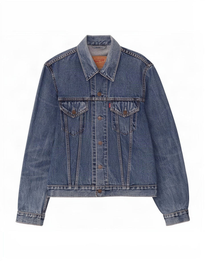 Męska kurtka dżinsowa Levi's UK 40, duża, niebieska, bawełniana