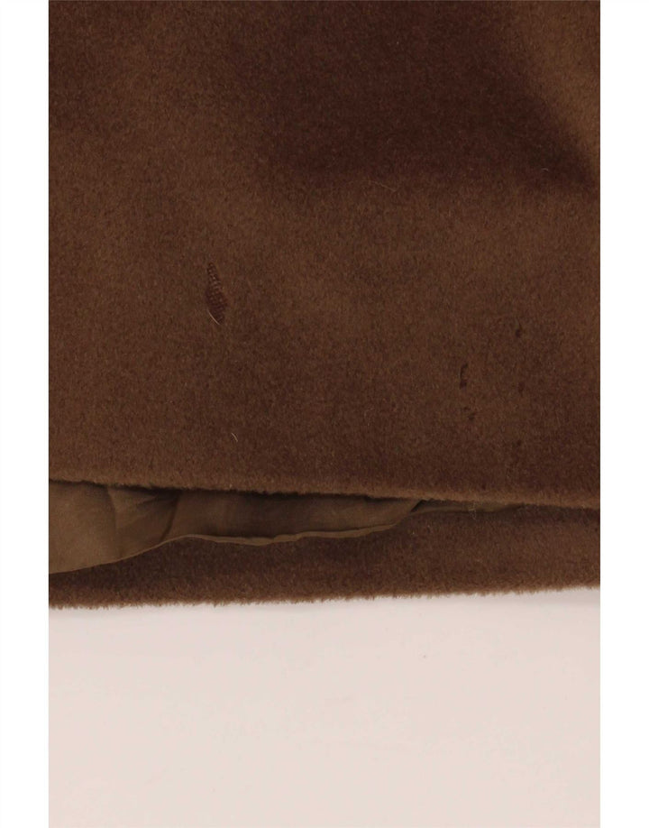 Max Mara Damski płaszcz oversize UK 12 Średni brązowy wełniany