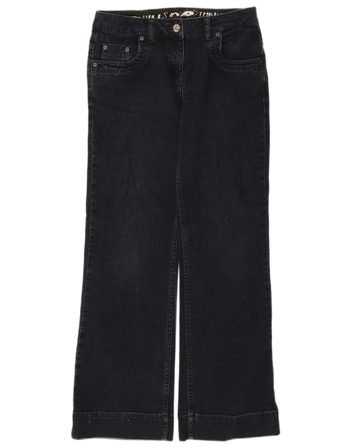 Damskie jeansy Bootcut Fat Face UK 10 Small W30 L32 Granatowa bawełna