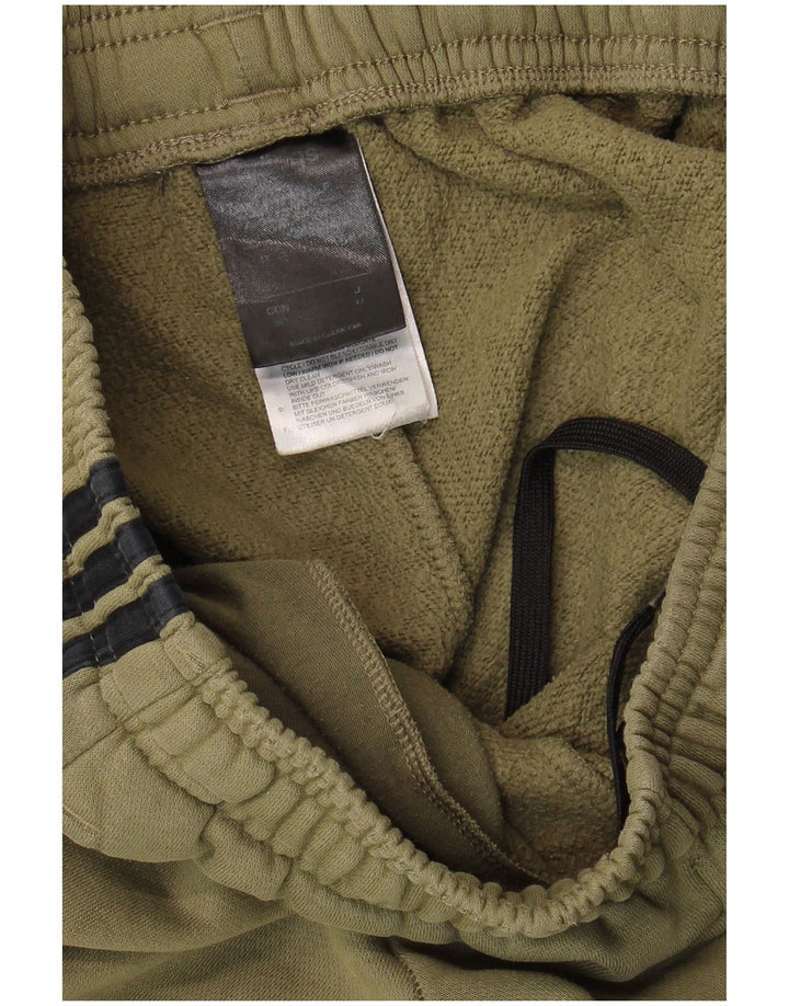 ADIDAS Mens Graphic Tracksuit Trousers Joggers Small  Khaki Polyester