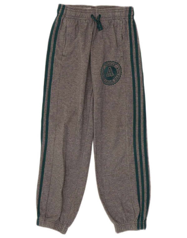 Adidas Chłopięce Graficzne Spodnie Dresowe Joggery 11-12 Lat Szare Nakrapiane