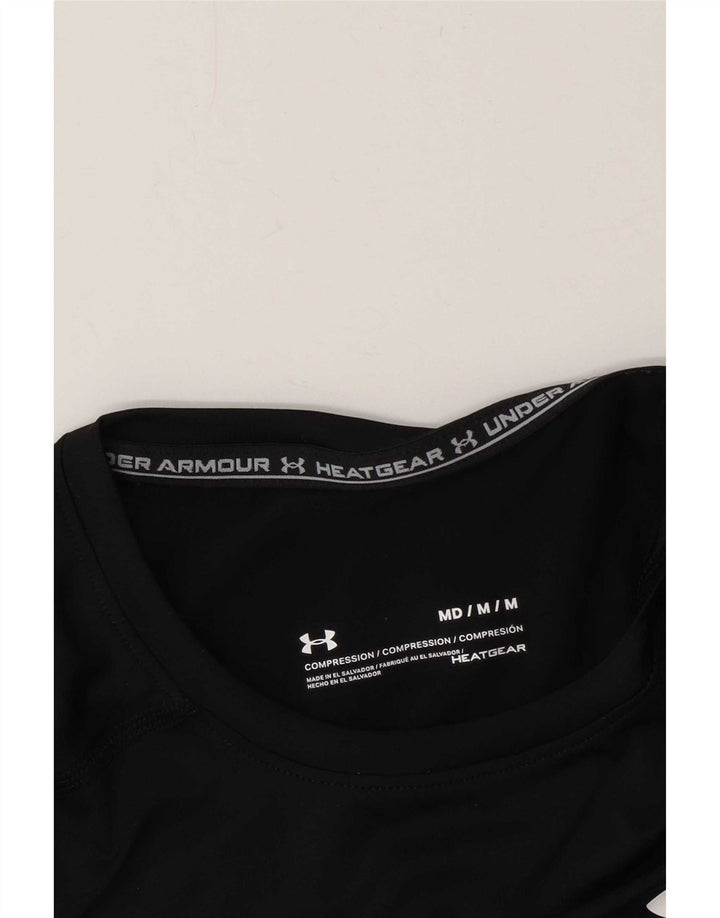 Męski top kompresyjny Under Armour z długim rękawem, średni czarny